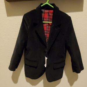 Black Cotton Blazer